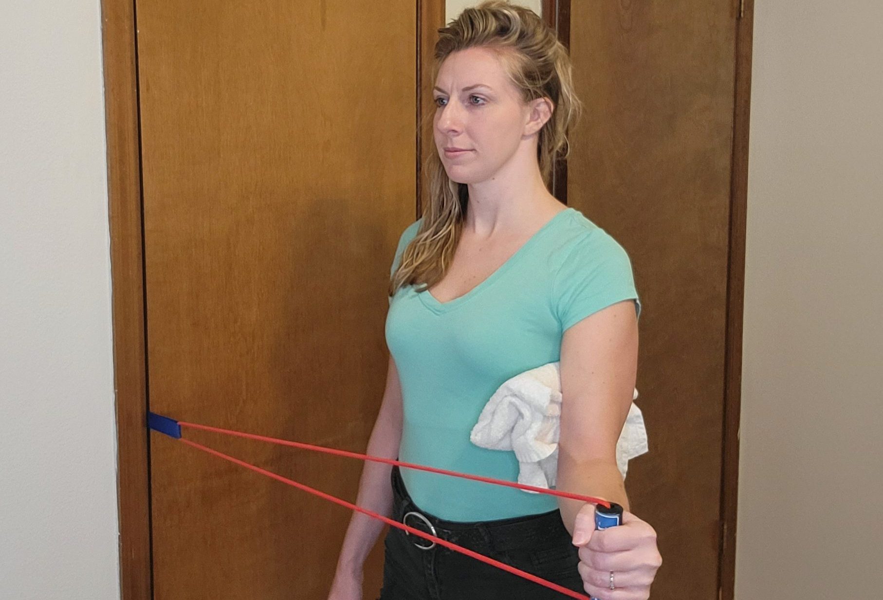 Star Exercise of the Week: Shoulder External Rotation with a Resistance Band