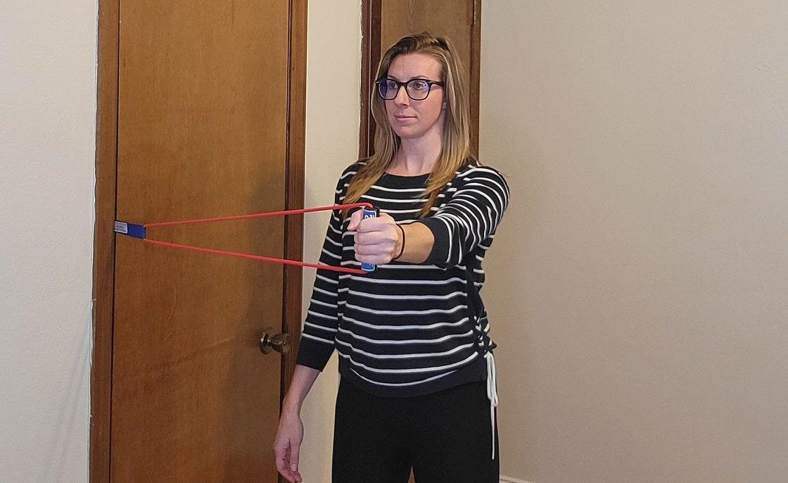 Star Exercise of the Week: Horizontal Abduction with a Resistance Band
